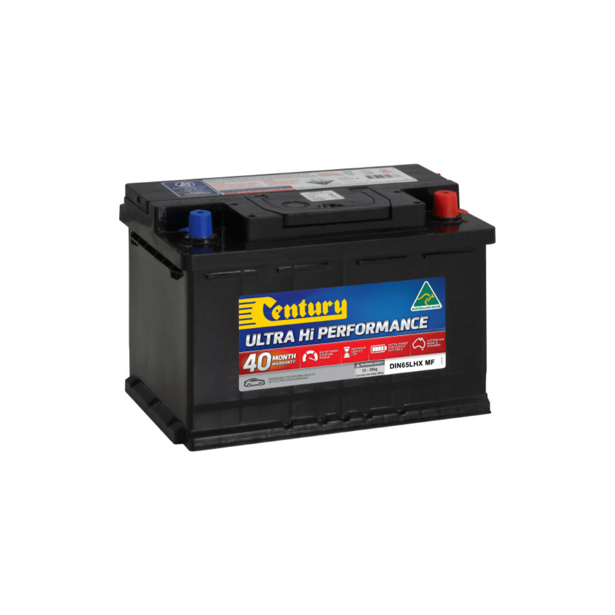 Century Ultra High Performance Car Battery DIN65LHX MF Budget Batteries