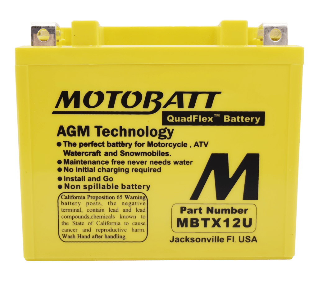 Motobatt Heavy Duty Motorcycle Battery Mbtx U Budget Batteries